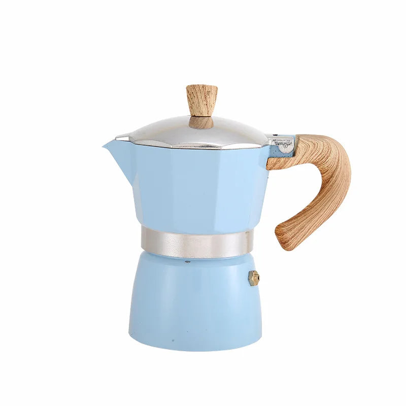 Manual Italian Mocha Coffee Pot Alloy Turkey Style Coffee Pot 150ml