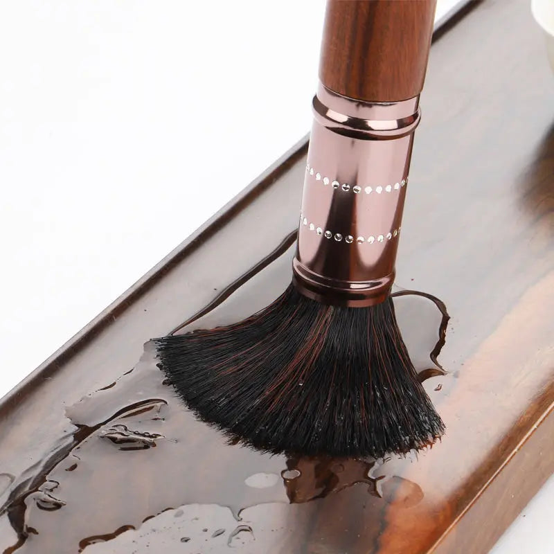 Ebony Rosewood Coffee Brush