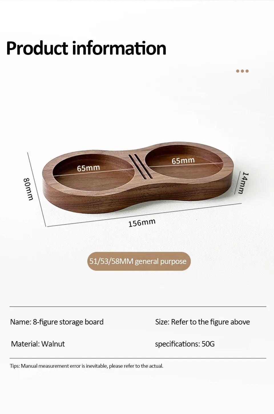 Walnut Coffee Tamper Station
