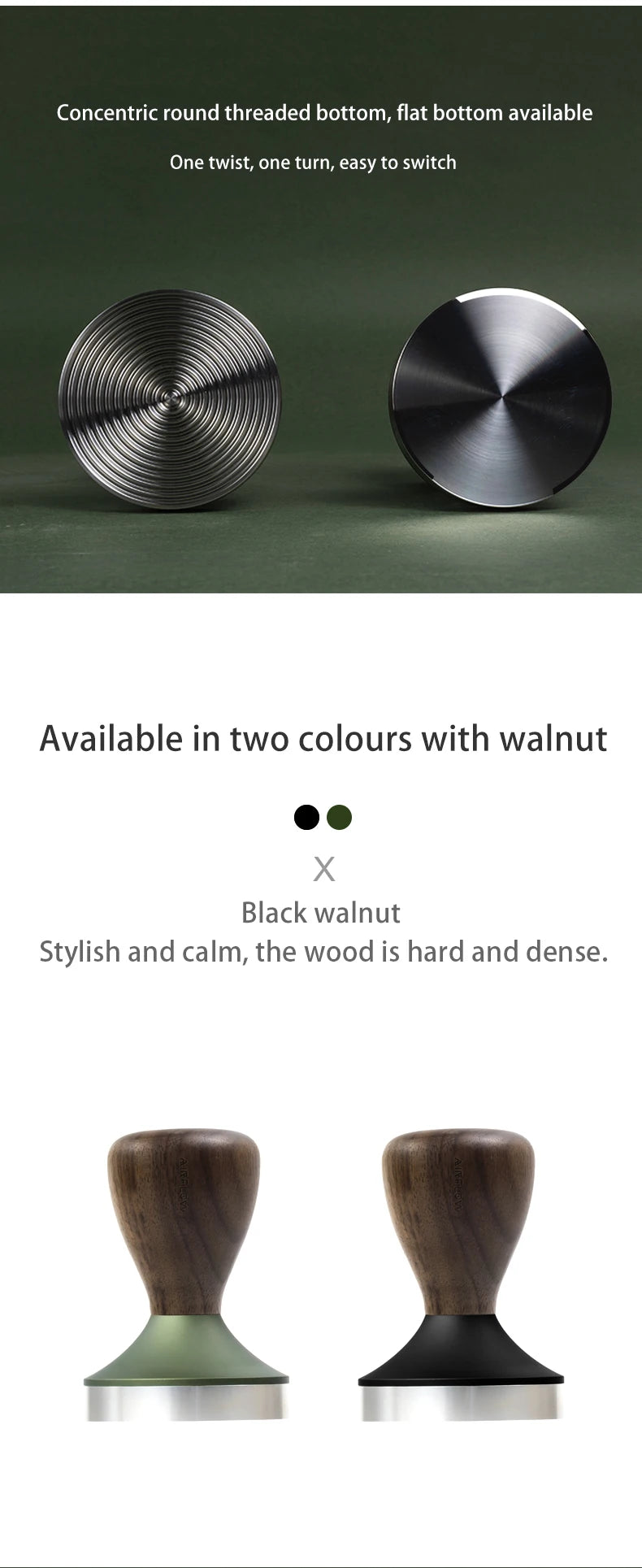 58mm Dual-Base Tamper