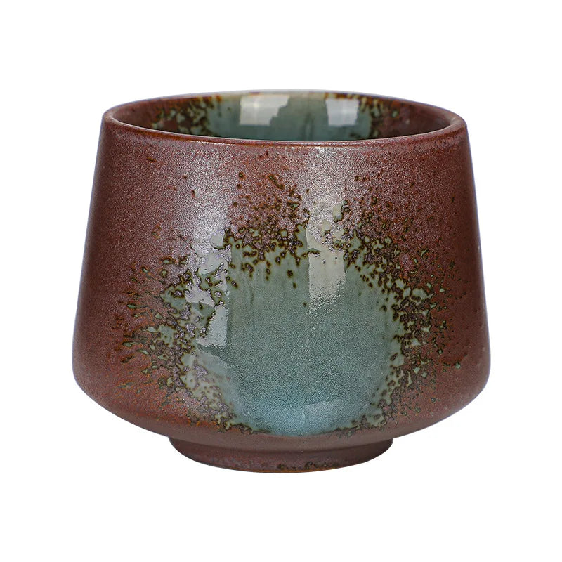 Retro Colorful Tea Cups 200ml Cute Coarse Ceramic Coffee Mugs