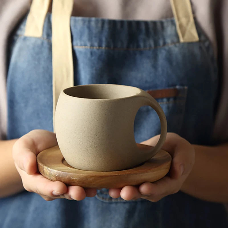 Ceramic Coffee Cup & Saucer