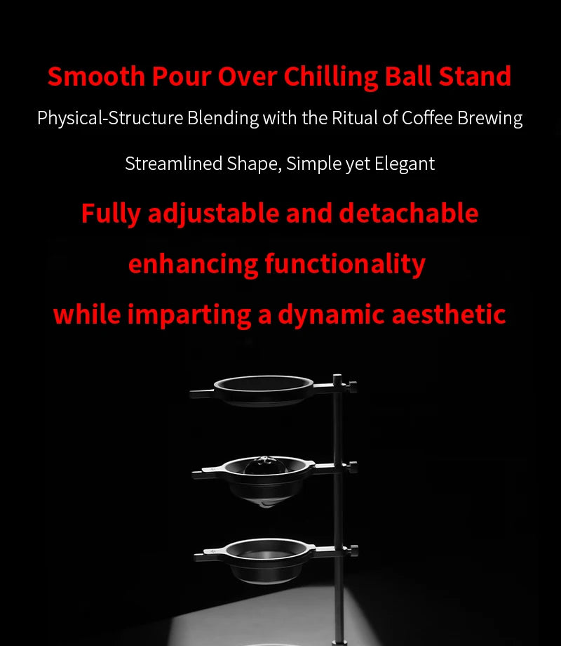 MHW-3BOMBER Pour Over Chilling Ball 2 Pack Coffee Frozen Ball for Pour Over Coffee Stainless Steel Ice Ball Home Barista Tools