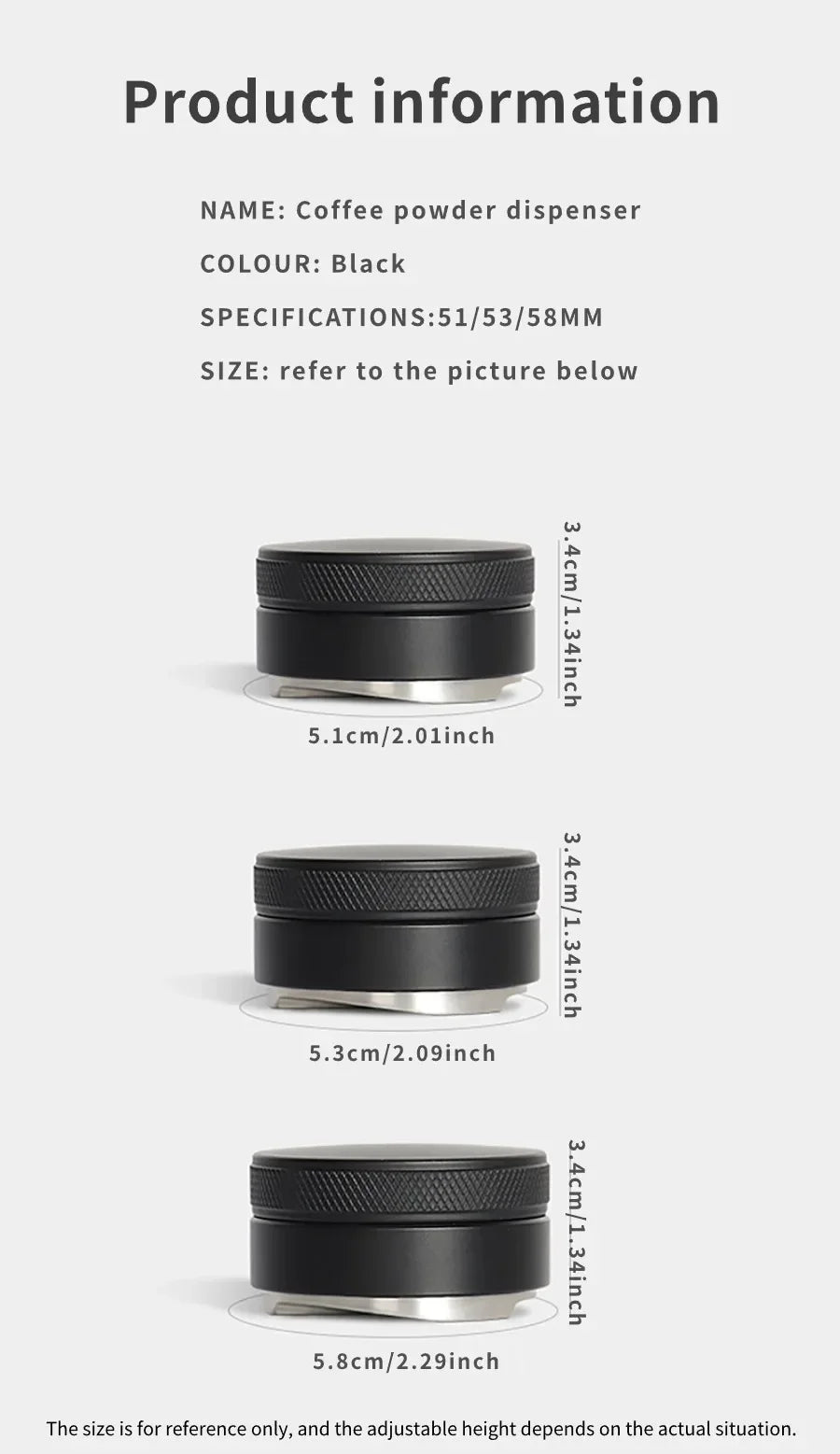 Adjustable Espresso Tamper