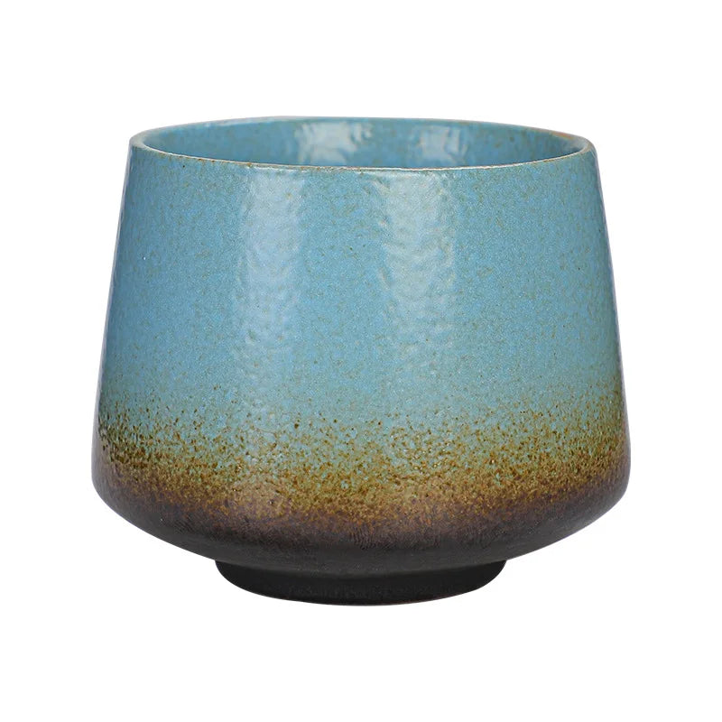 Retro Colorful Tea Cups 200ml Cute Coarse Ceramic Coffee Mugs