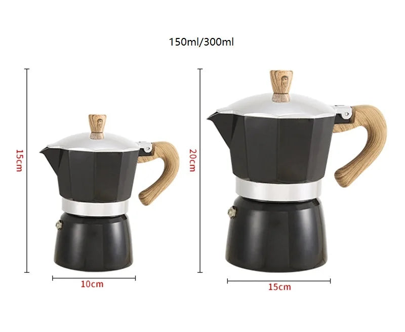 Manual Italian Mocha Coffee Pot Alloy Turkey Style Coffee Pot 150ml