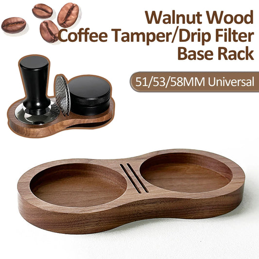 Walnut Coffee Tamper Station