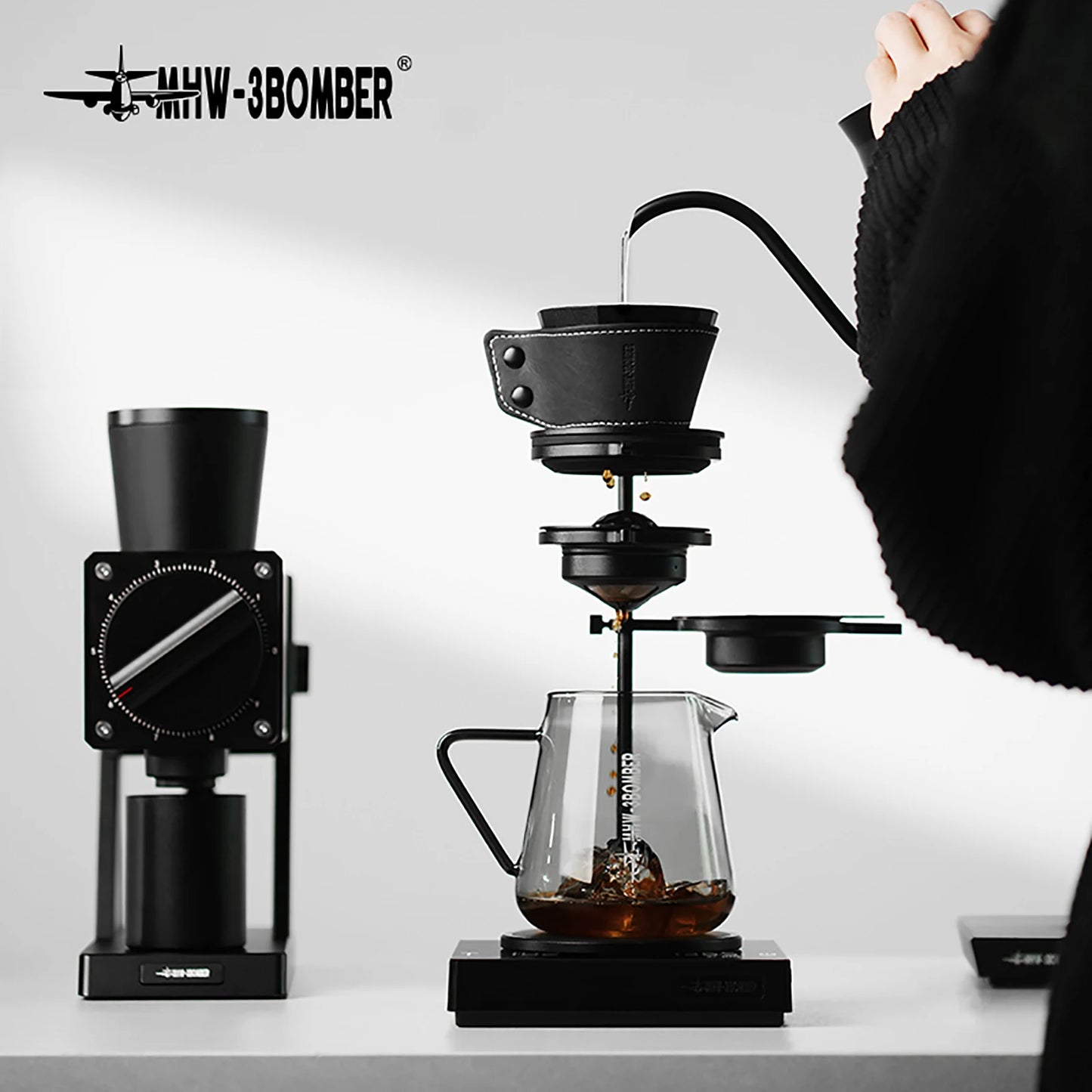 MHW-3BOMBER Pour Over Chilling Ball 2 Pack Coffee Frozen Ball for Pour Over Coffee Stainless Steel Ice Ball Home Barista Tools