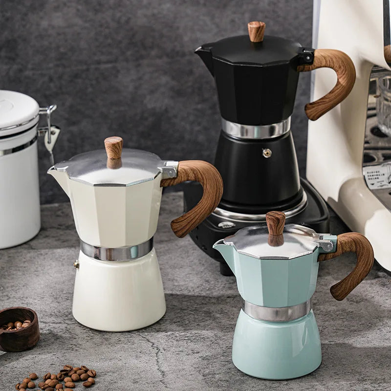 Manual Italian Mocha Coffee Pot Alloy Turkey Style Coffee Pot 150ml