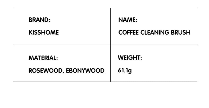 Ebony Rosewood Coffee Brush