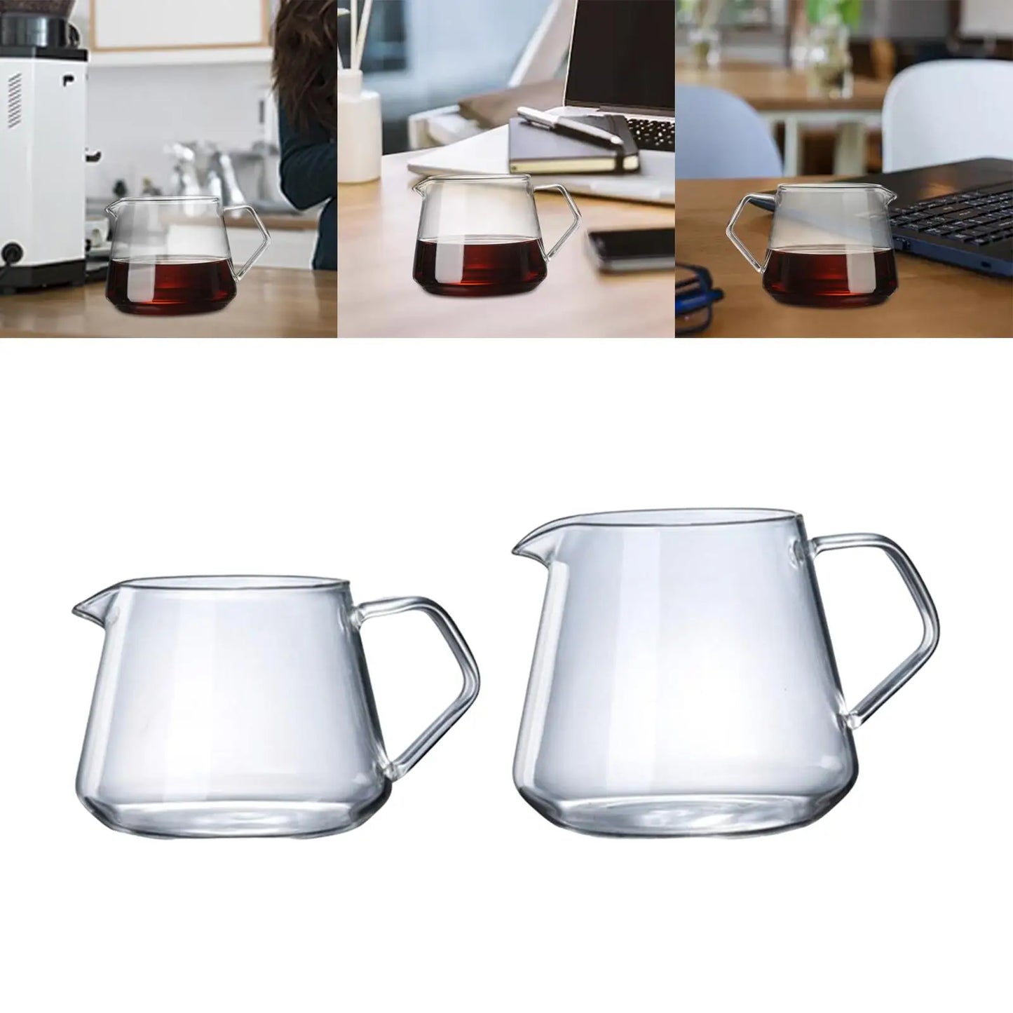 Coffee maker, coffee pot, manual coffee dripper, kettle, high borosilicate,