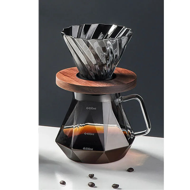 Glass Diamond Coffee Carafe
