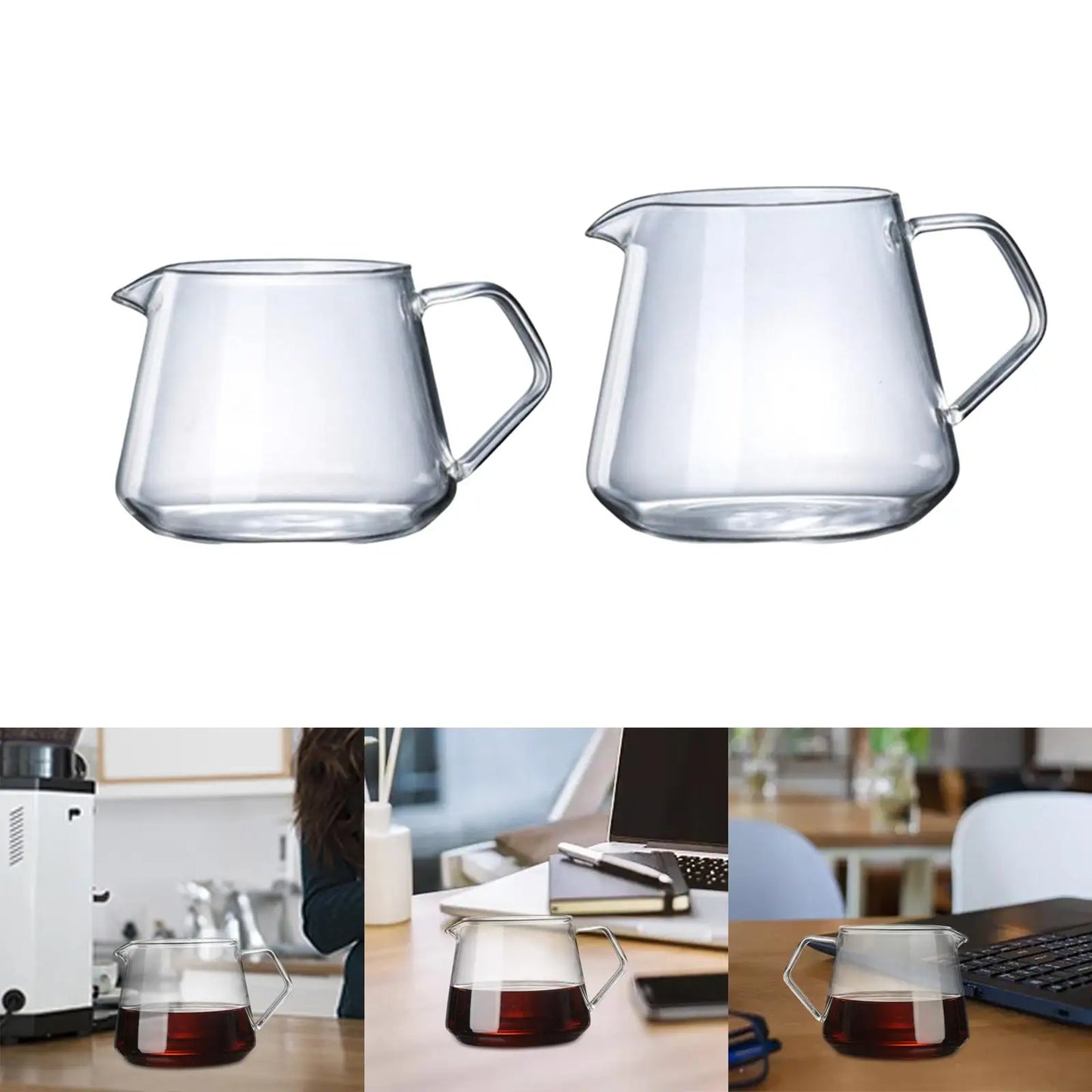 Coffee maker, coffee pot, manual coffee dripper, kettle, high borosilicate,