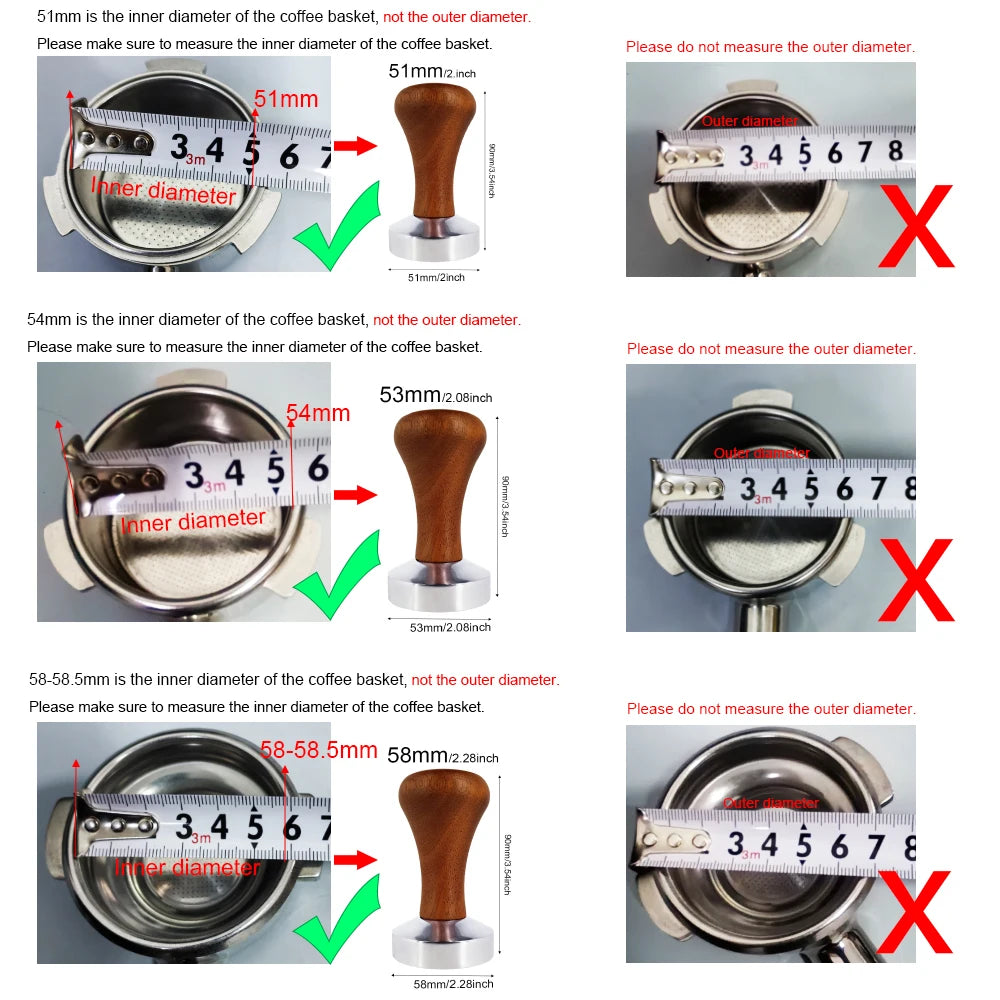 Aluminum Espresso Tamper Set