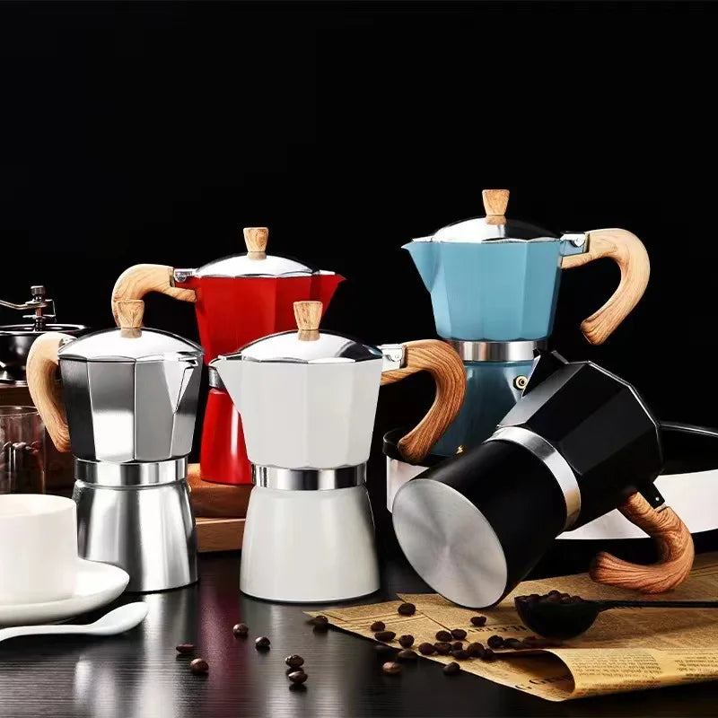 Manual Italian Mocha Coffee Pot Alloy Turkey Style Coffee Pot 150ml