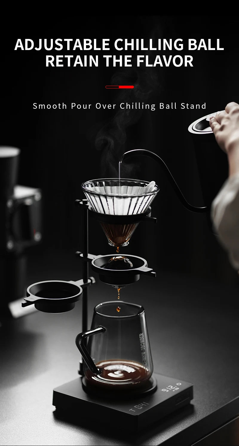 MHW-3BOMBER Pour Over Chilling Ball 2 Pack Coffee Frozen Ball for Pour Over Coffee Stainless Steel Ice Ball Home Barista Tools