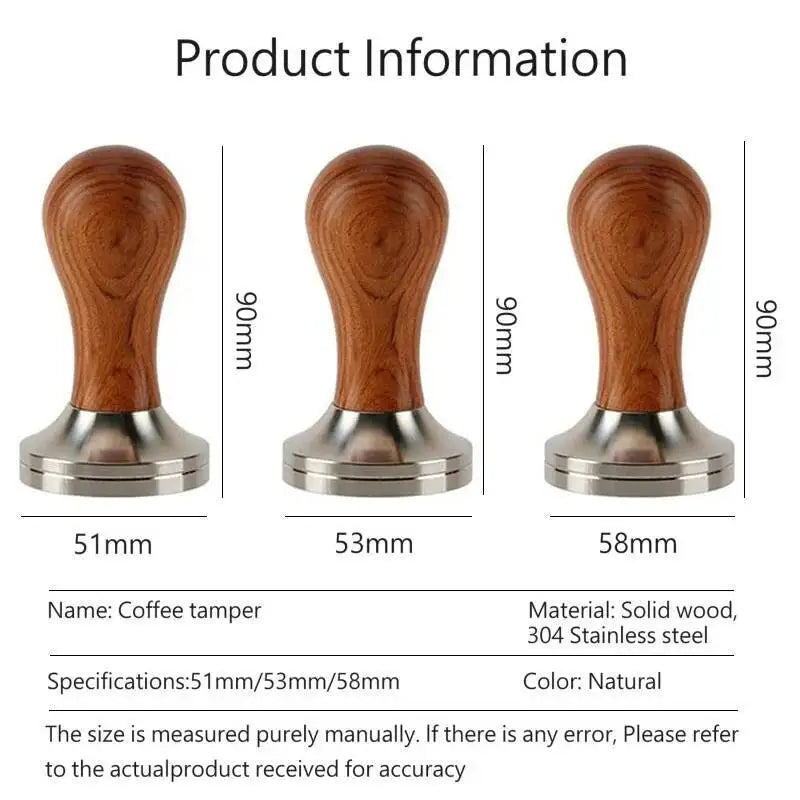 Wood-Handled Espresso Tamper
