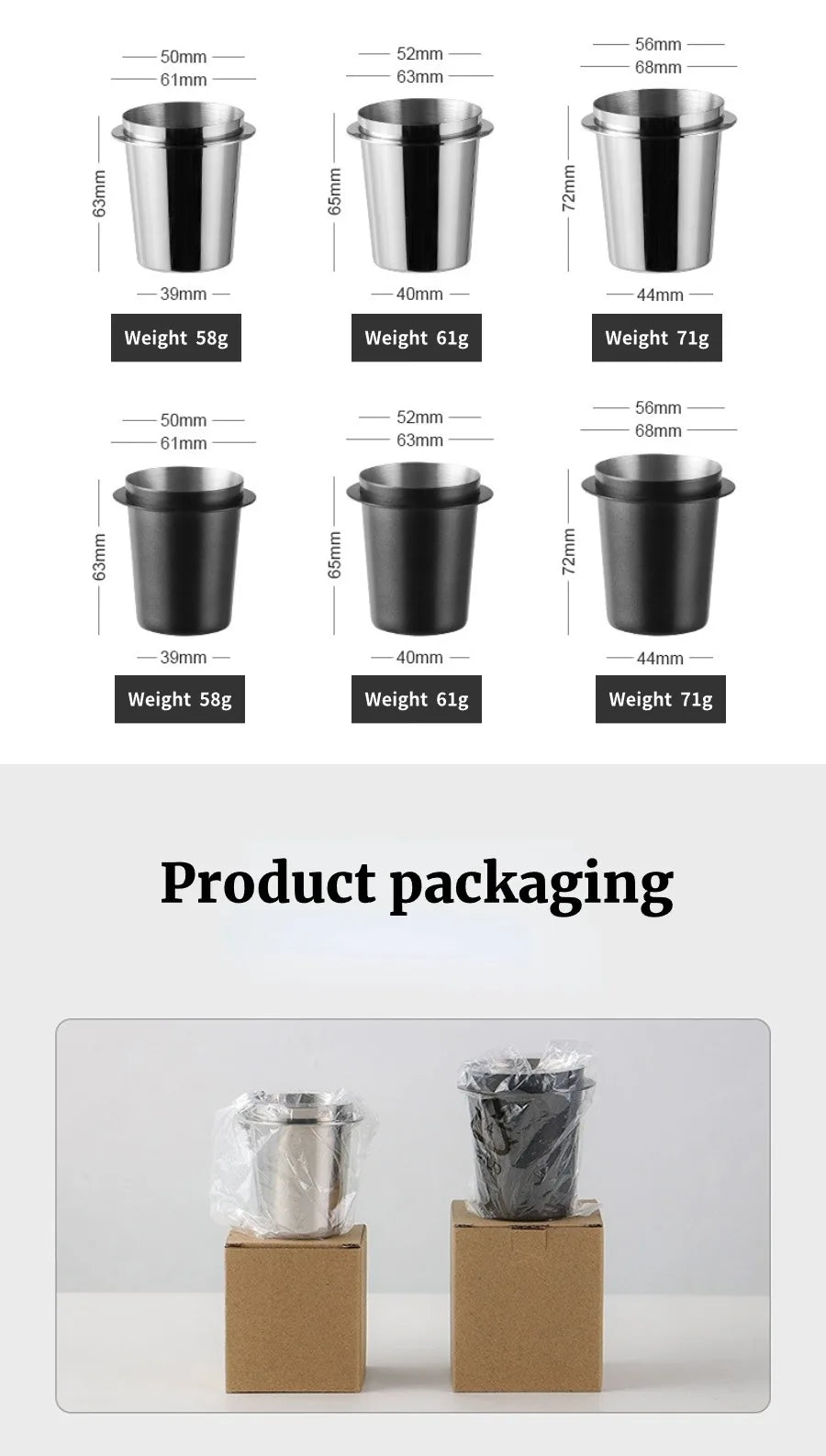 Stainless Steel Dosing Cup