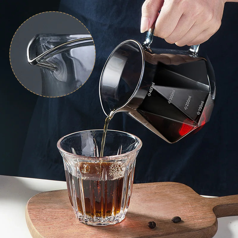 Glass Diamond Coffee Carafe
