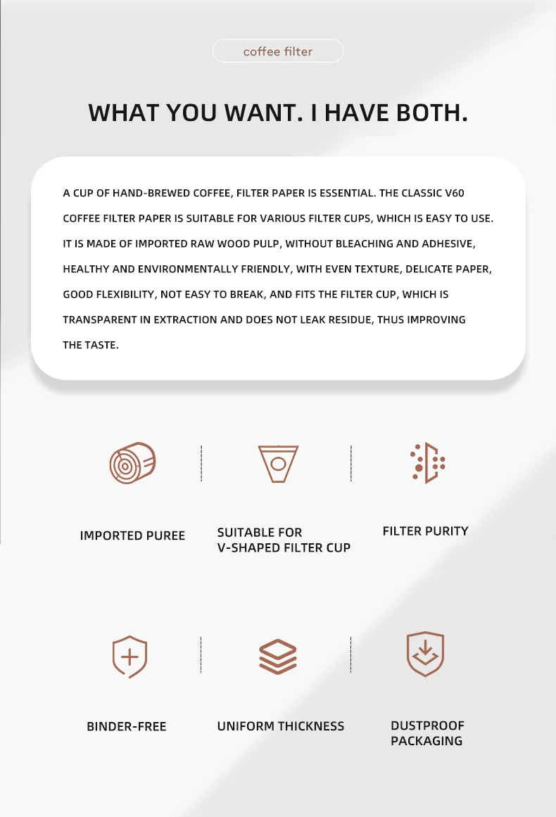 V-Shaped Coffee Filters