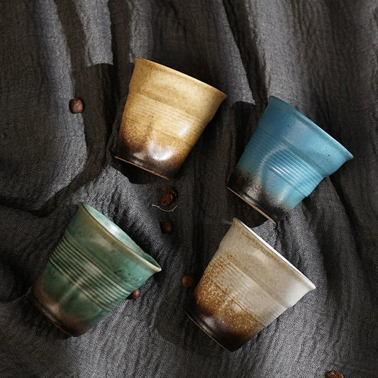 Handcrafted Espresso Pleated Cup