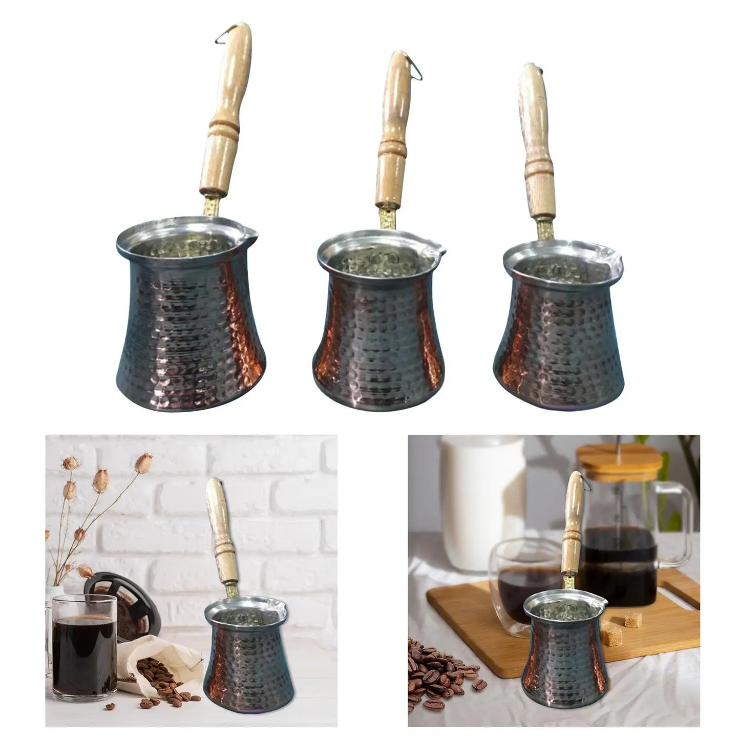 Engraved Copper Turkish Coffee Pot
