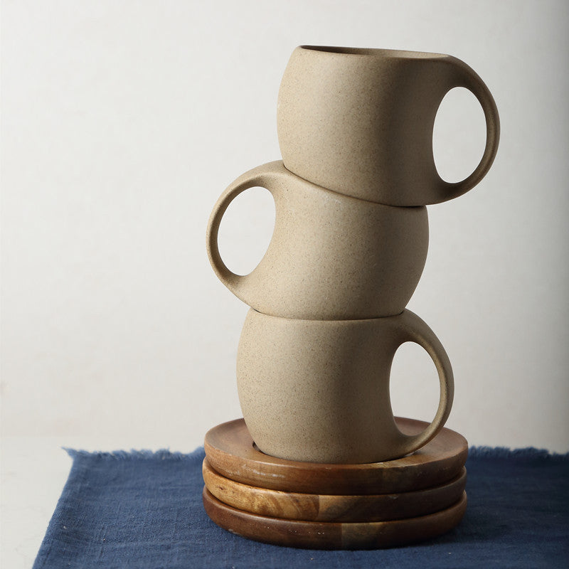 Ceramic Coffee Cup & Saucer