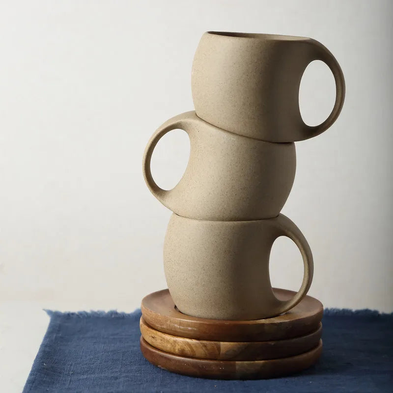 Ceramic Coffee Cup & Saucer