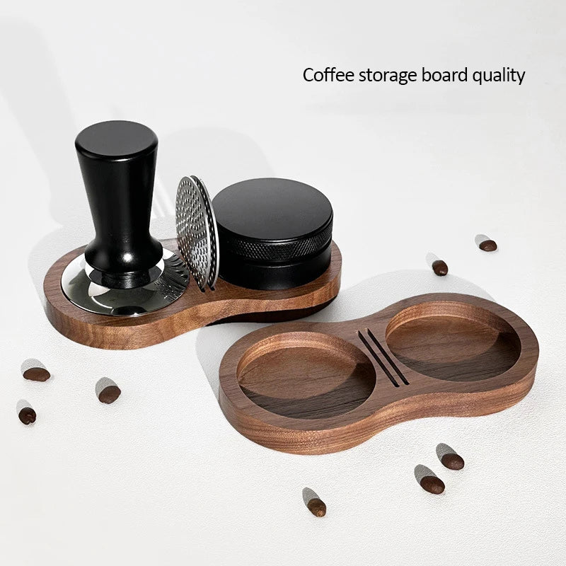 Walnut Coffee Tamper Station