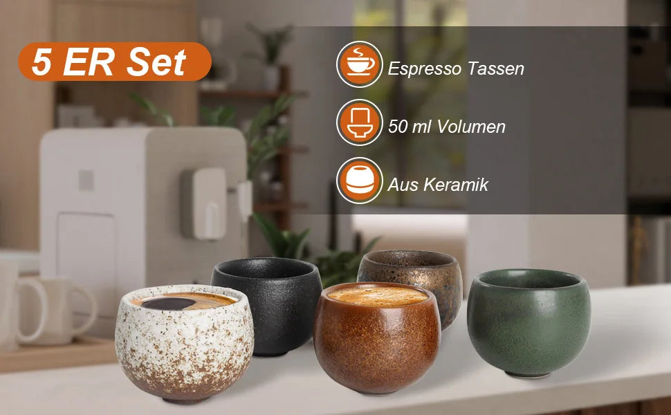 Handmade Ceramic Espresso Cups