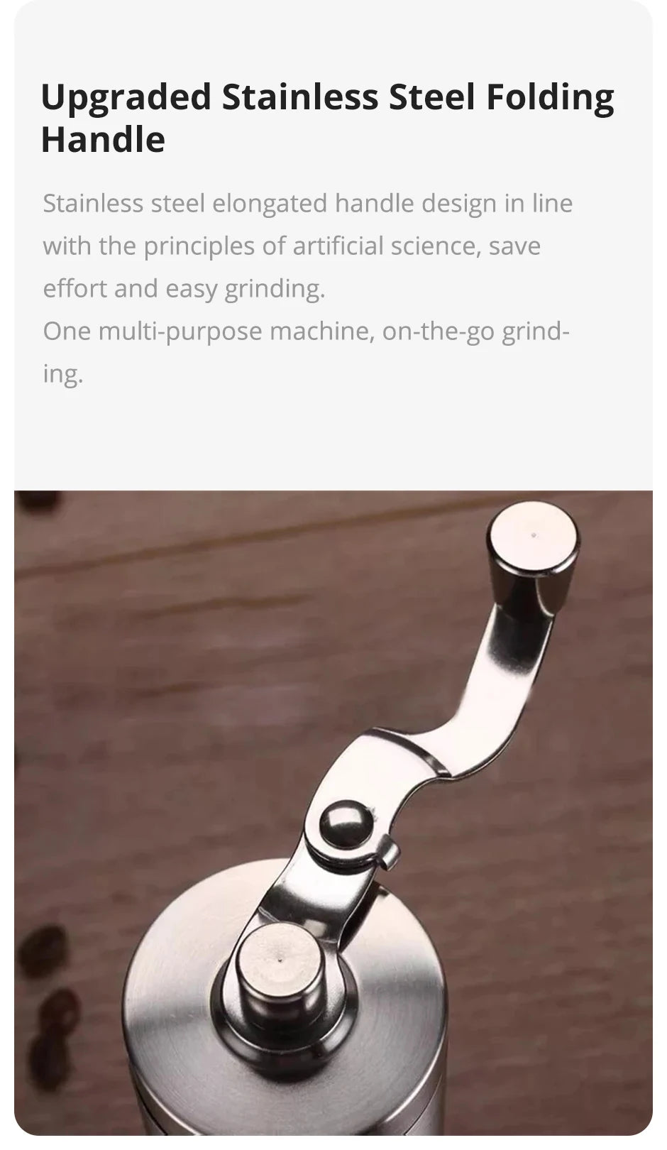 Portable Wood Hand Coffee Grinder