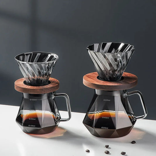 Glass Diamond Coffee Carafe