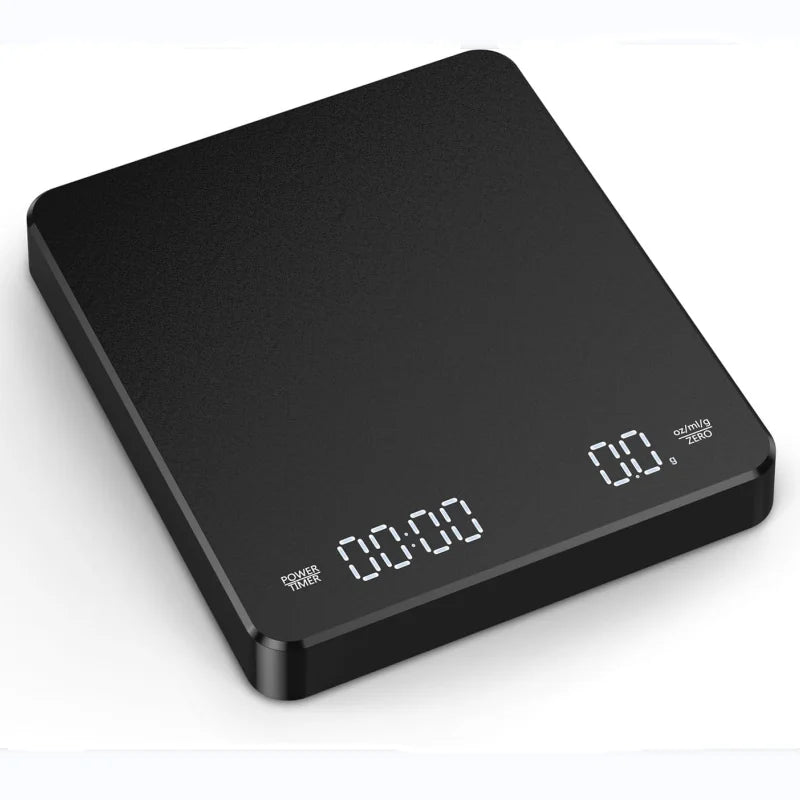 Household electronic kitchen scale, high-precision digital coffee scale with timer, small platform scale for baking food, portab