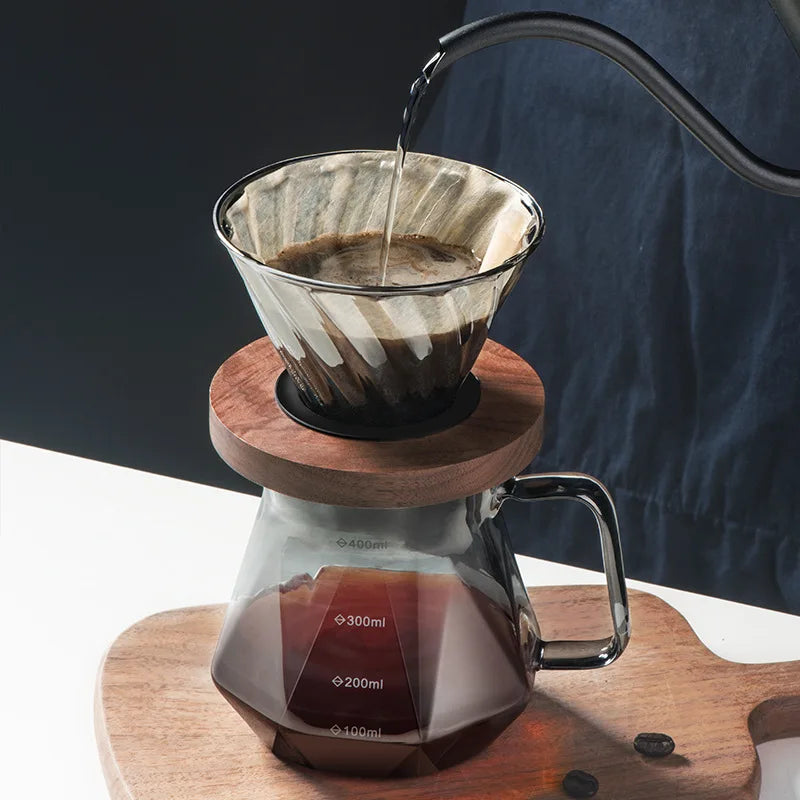 Glass Diamond Coffee Carafe