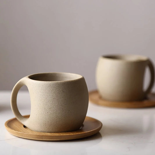 Ceramic Coffee Cup & Saucer