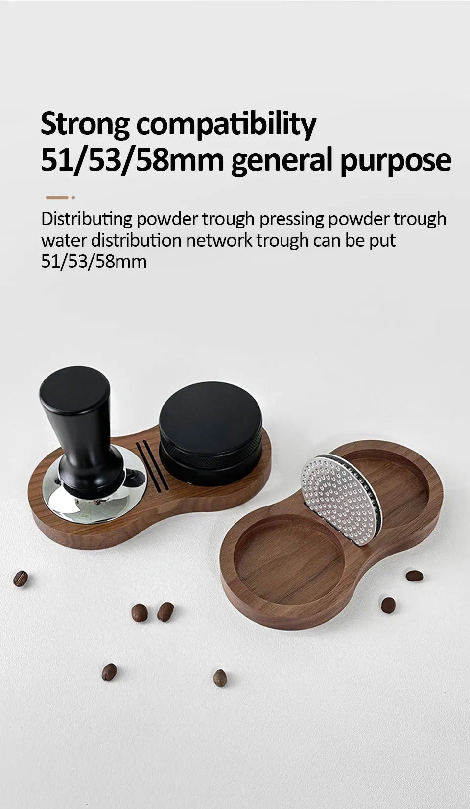 Walnut Coffee Tamper Station