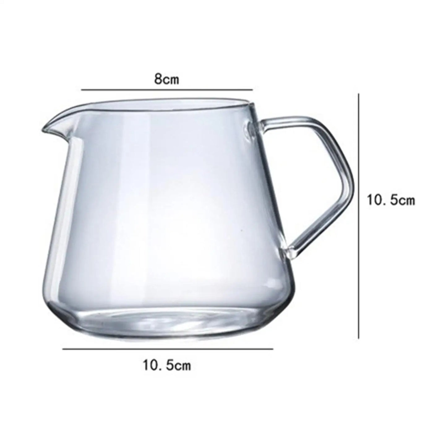 Coffee maker, coffee pot, manual coffee dripper, kettle, high borosilicate,