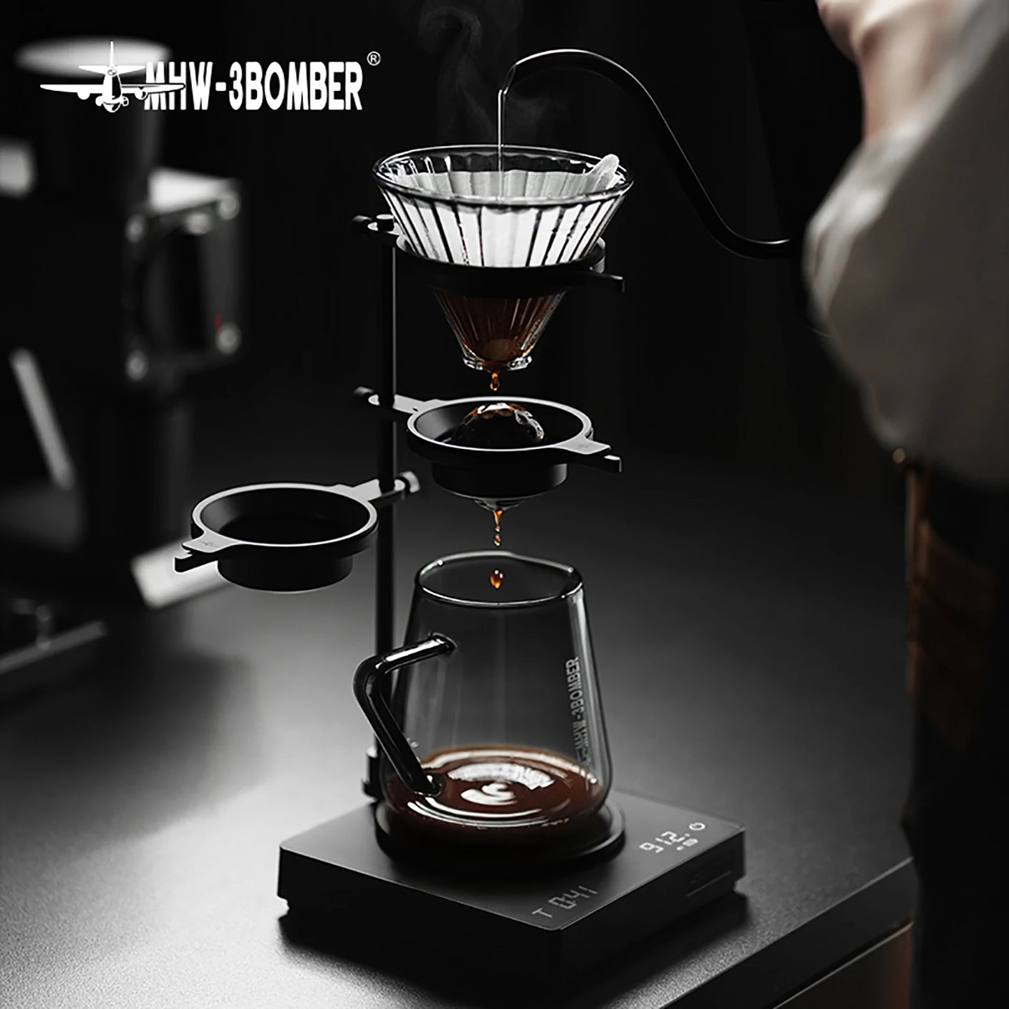 MHW-3BOMBER Pour Over Chilling Ball 2 Pack Coffee Frozen Ball for Pour Over Coffee Stainless Steel Ice Ball Home Barista Tools