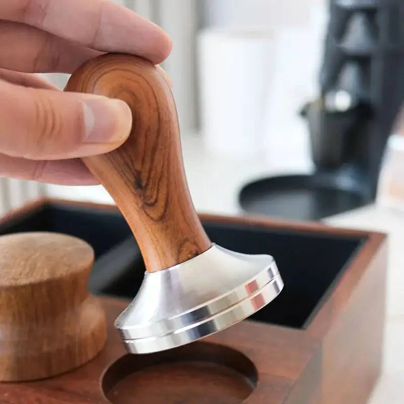 Wood-Handled Espresso Tamper