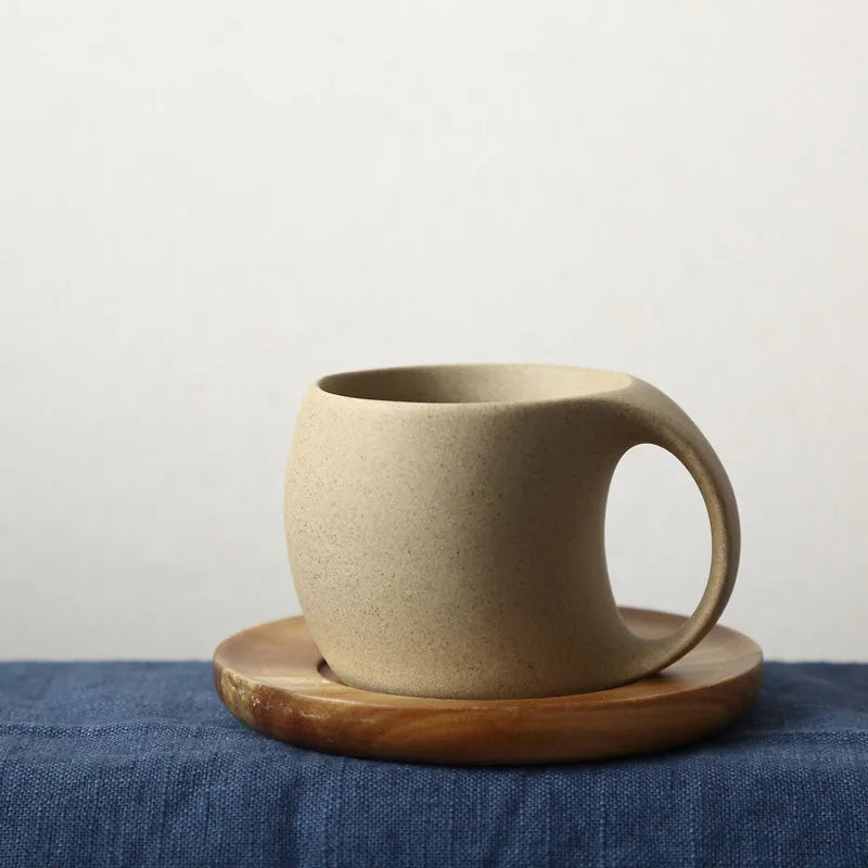 Ceramic Coffee Cup & Saucer