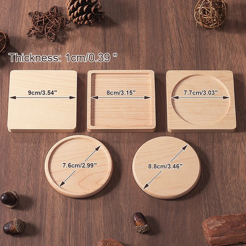 Wooden Drink Coasters