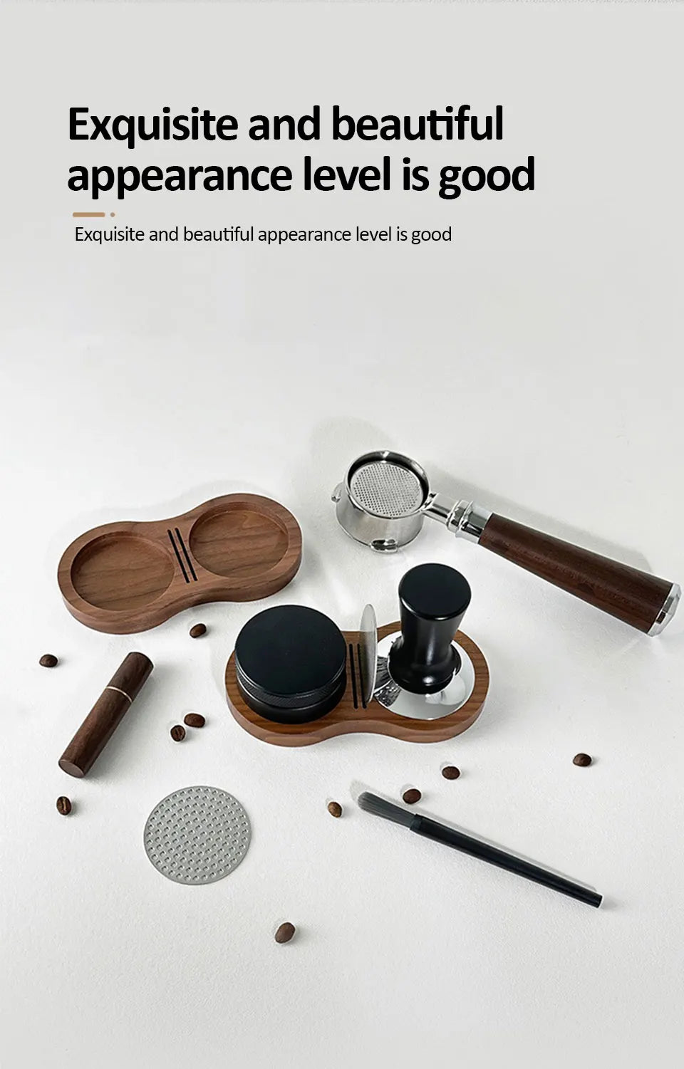 Walnut Coffee Tamper Station