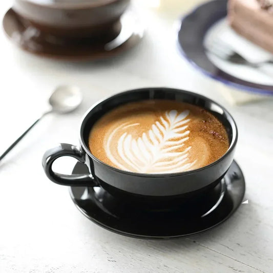 Ceramic Cappuccino Cup Set