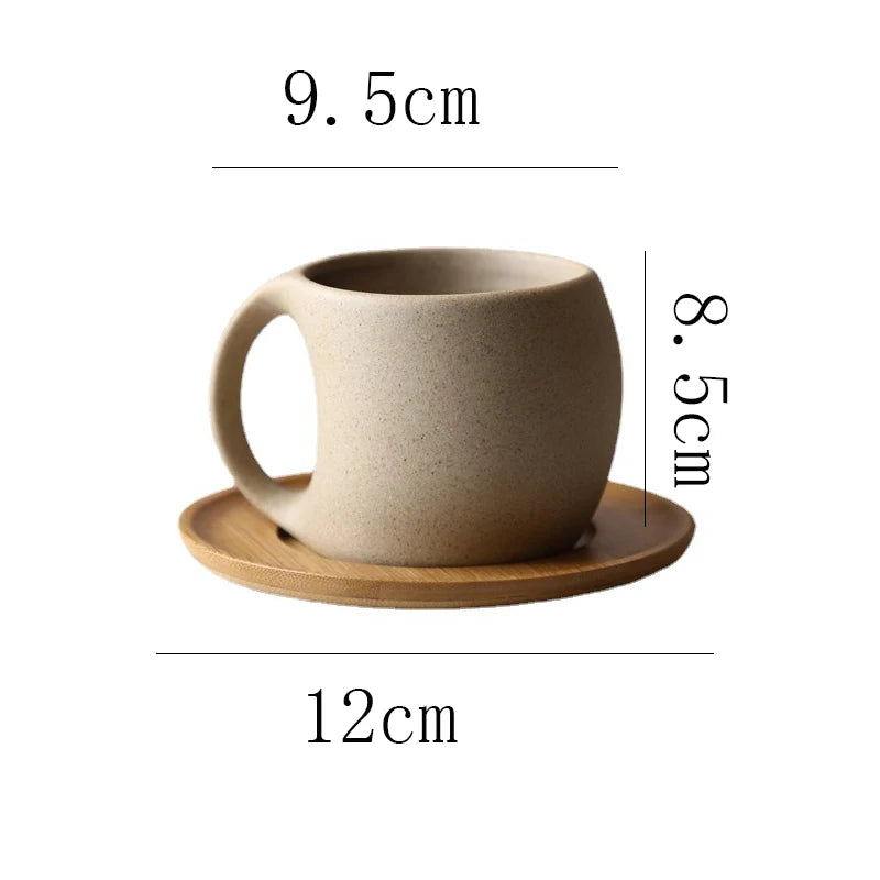 Ceramic Coffee Cup & Saucer