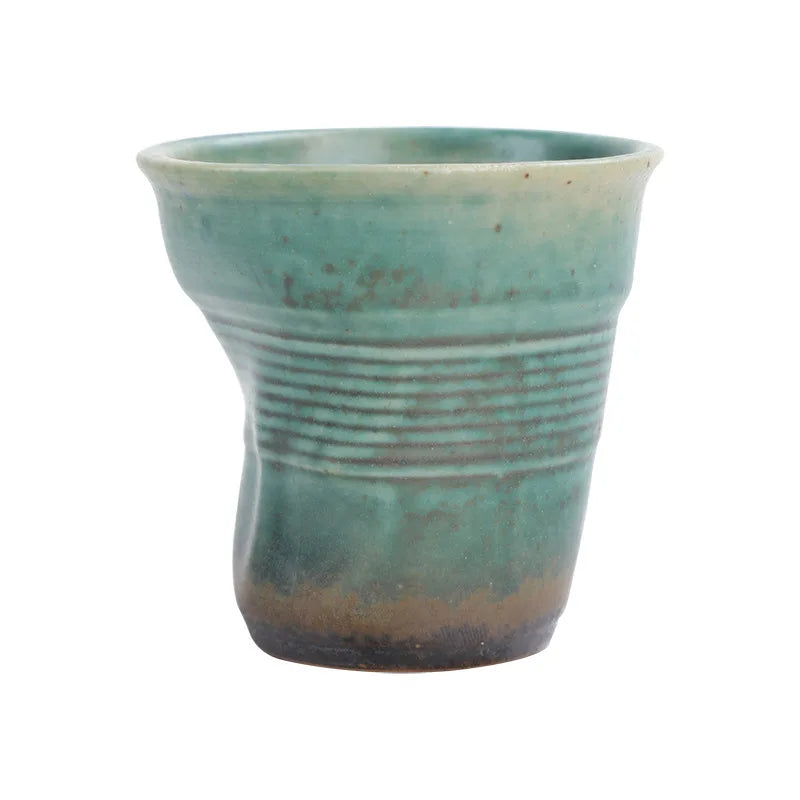 Handcrafted Espresso Pleated Cup